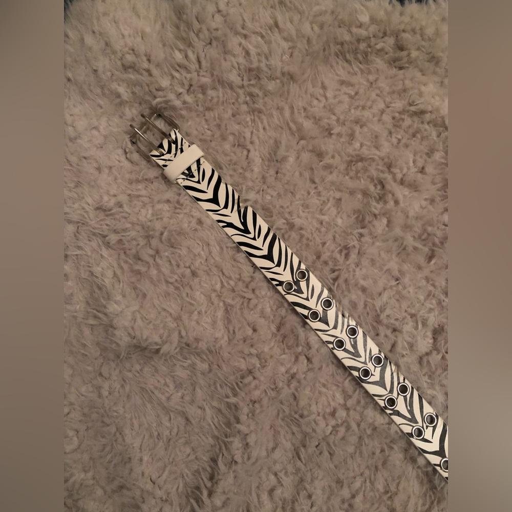 Zebra Print Belt